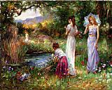 Cao Yong GARDEN BEAUTIES painting